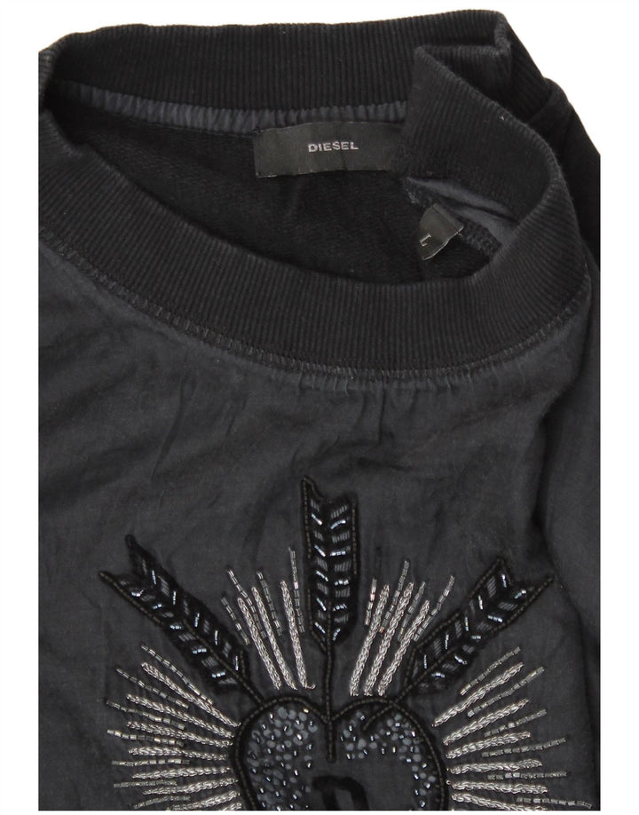 Женский свитер с рисунком Diesel UK 14, большой черный