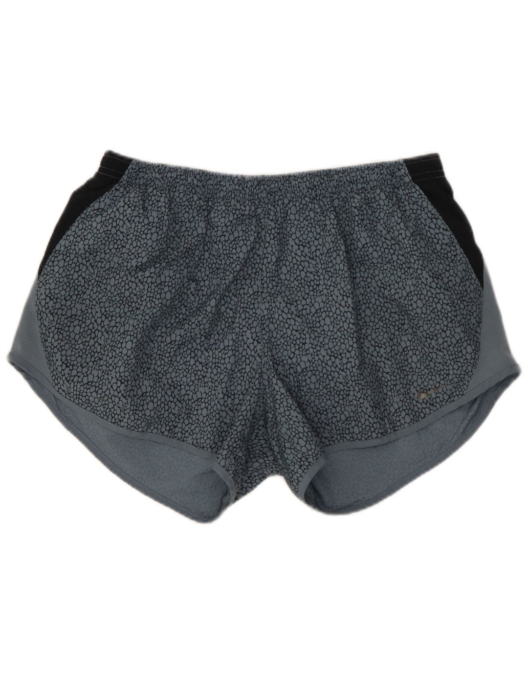 Женские спортивные шорты NIKE Dri Fit UK 12, средний синий цвет, полиэстер с цветными блоками