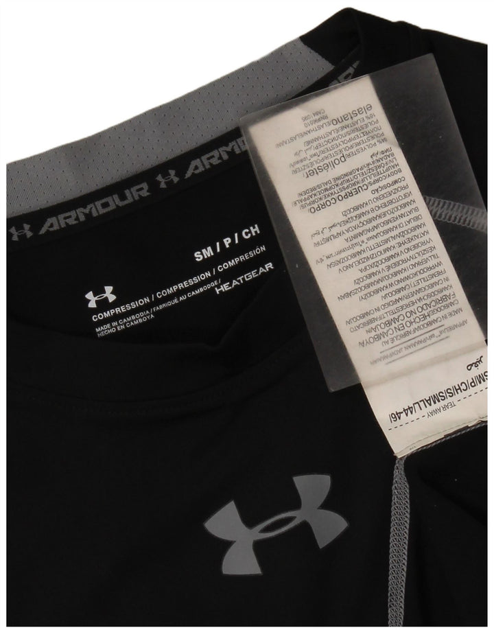 Женская футболка с рисунком Under Armour Top UK 8, маленький черный полиэстер