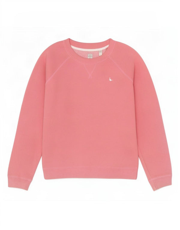 Женский свитер оверсайз Jack Wills, размер 8, маленький розовый, хлопок, Великобритания