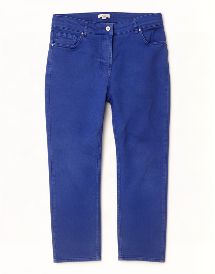 Женские укороченные джинсы M&Co UK 14, большие W34 L24, синие