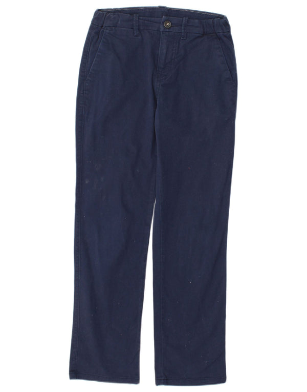 Прямые брюки-чиносы Gap Boys 9–10 лет W26 L26, темно-синие, хлопковые