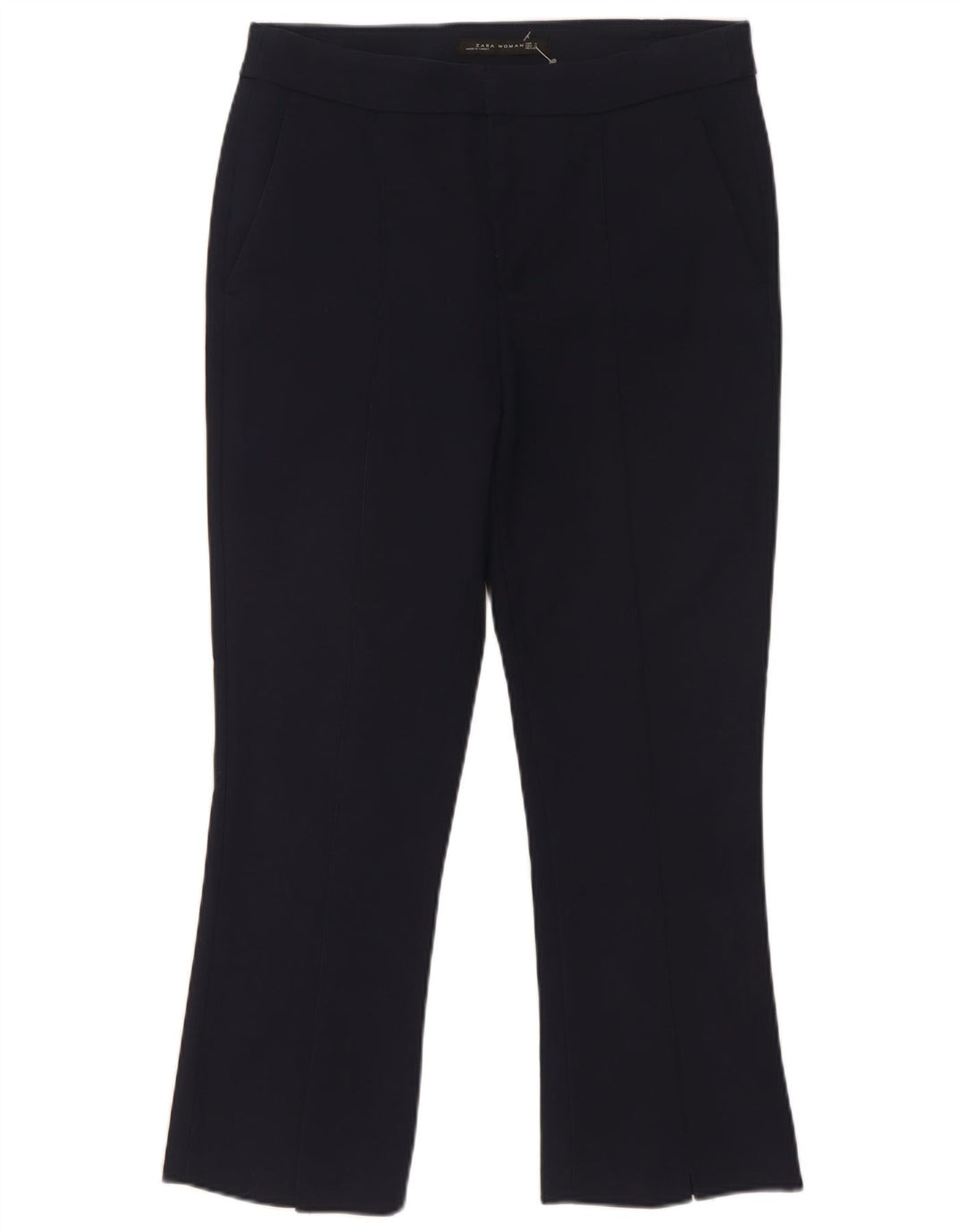 Женские брюки чинос Zara Bootcut, маленькие W29 L26, темно-синие