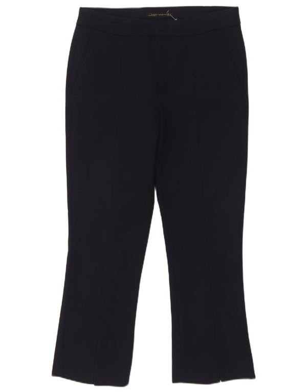 Женские брюки чинос Zara Bootcut, маленькие W29 L26, темно-синие