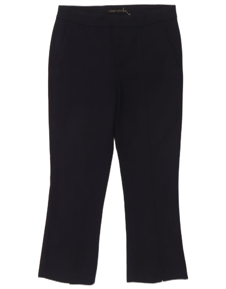 Женские брюки чинос Zara Bootcut, маленькие W29 L26, темно-синие
