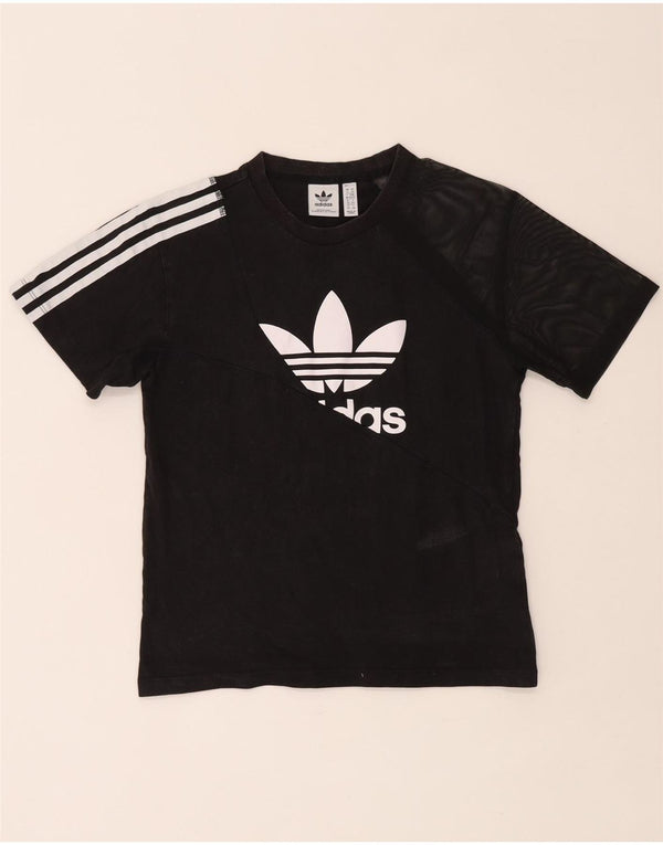 Женская футболка с рисунком Adidas Top UK 6 XS, черный хлопок