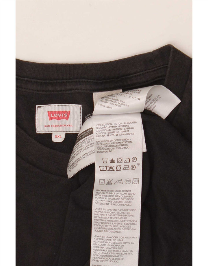 Мужская футболка Levi's Top 2XL, черный хлопок