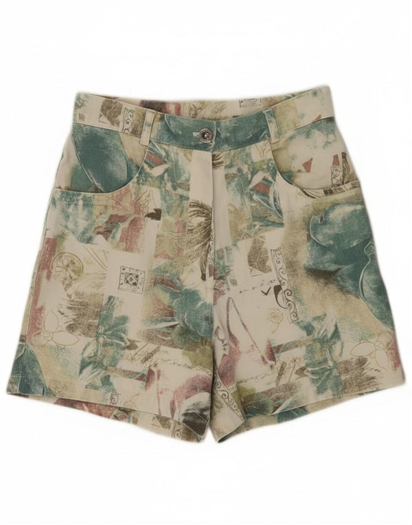 Vintage Womens Casual Shorts UK 12 Medium W26 Multicoloured Floral