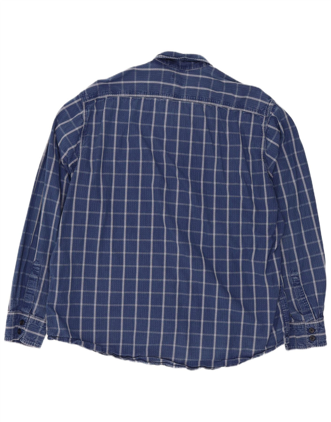Мужская рубашка Levi's XL, синяя клетка, хлопок