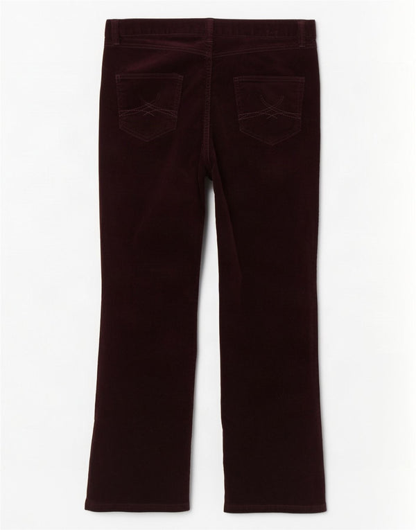 Женские вельветовые брюки Marks & Spencer UK 14, средние W34 L27, бордовые