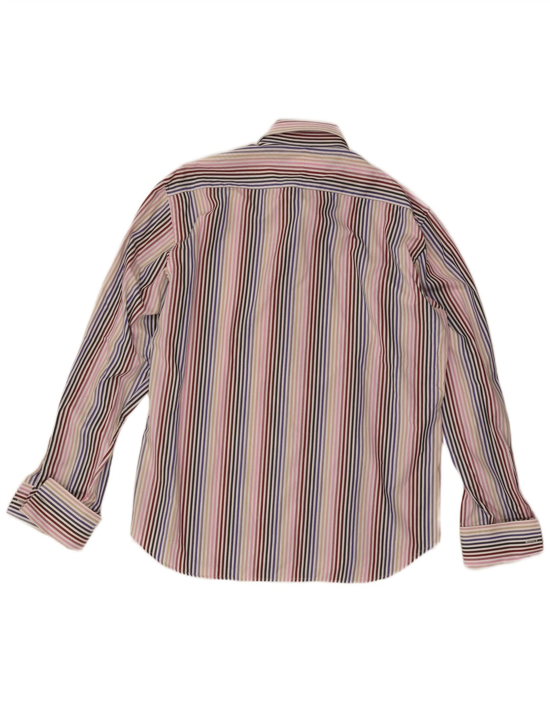 Мужская деловая рубашка Ted Baker, размер 17 1/2 XL, хлопок в разноцветную полоску