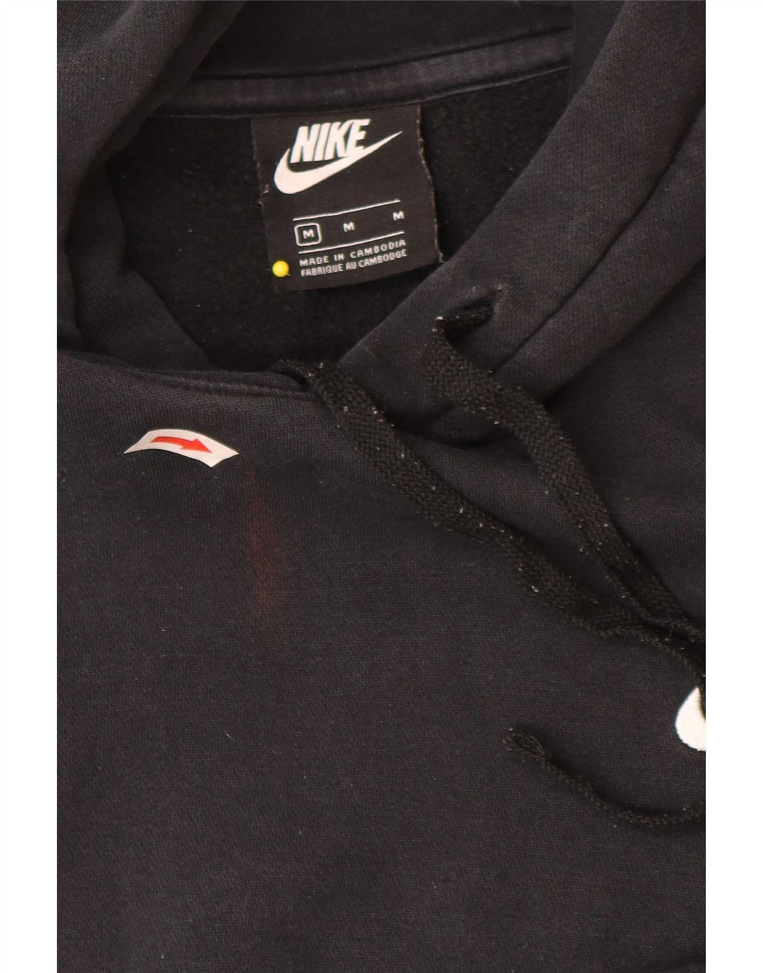 Мужской джемпер с капюшоном Nike, средний черный, хлопок