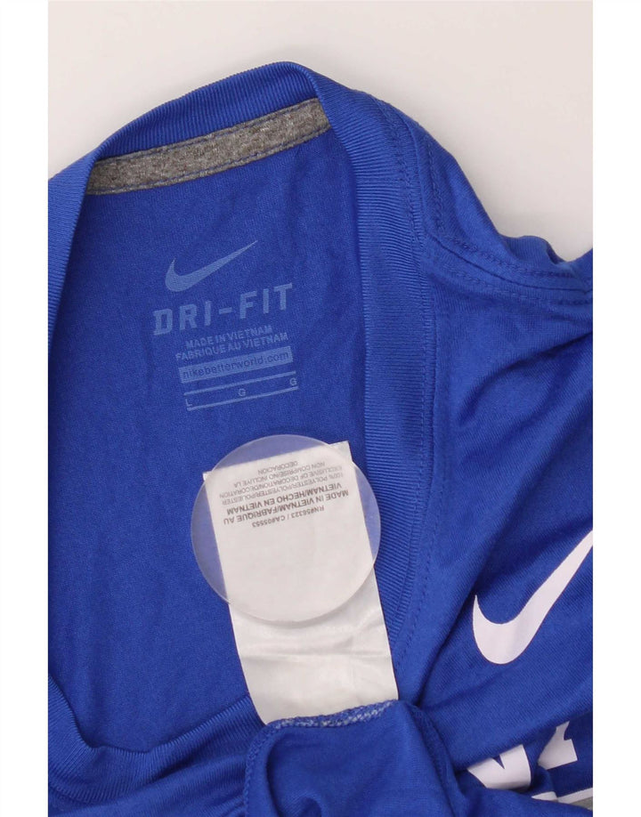Мужская футболка с бейсбольным рисунком Nike Blue Devils, большой полиэстер