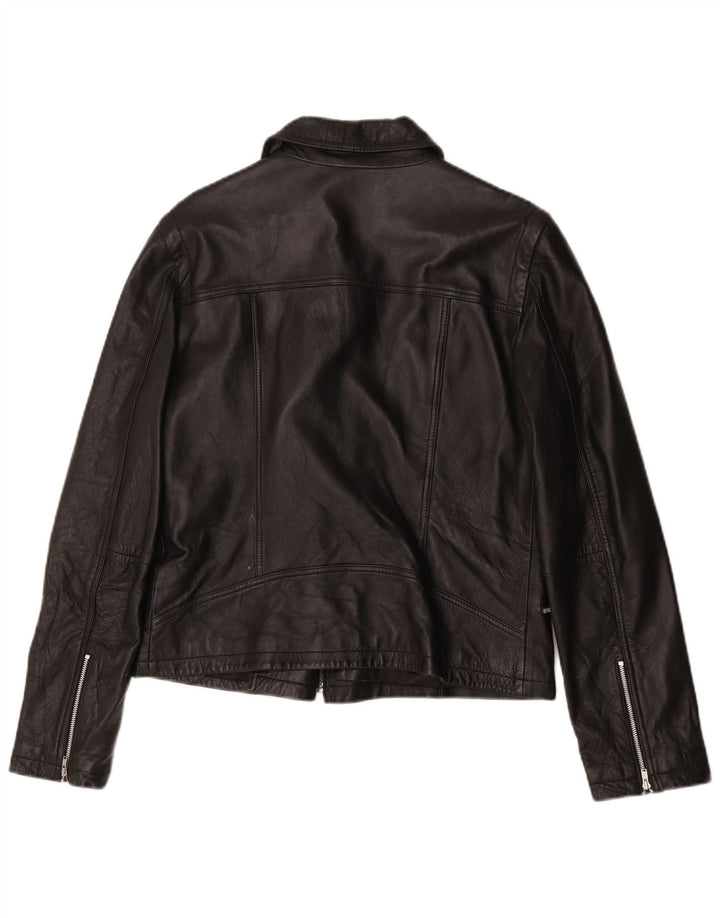 Куртка женская кожаная байкерская для скутера IT 42 Medium Black