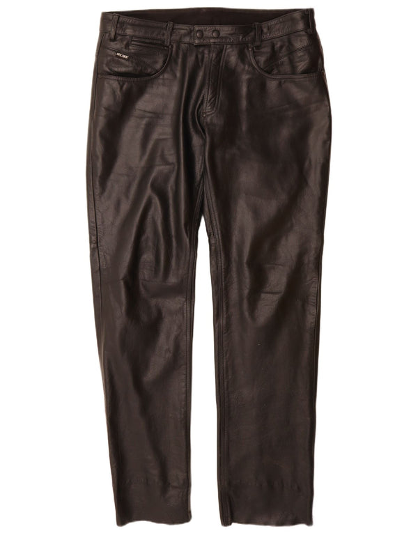 Мужские кожаные брюки Buse Moto Racer UK 44 XL W32 L35 черные кожаные