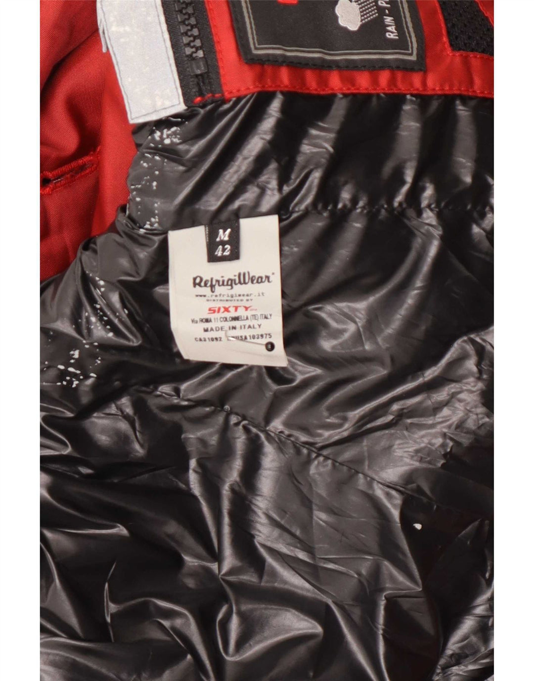 Refrigiwear Женская двубортная стеганая куртка IT 42 Средний красный Полиамид