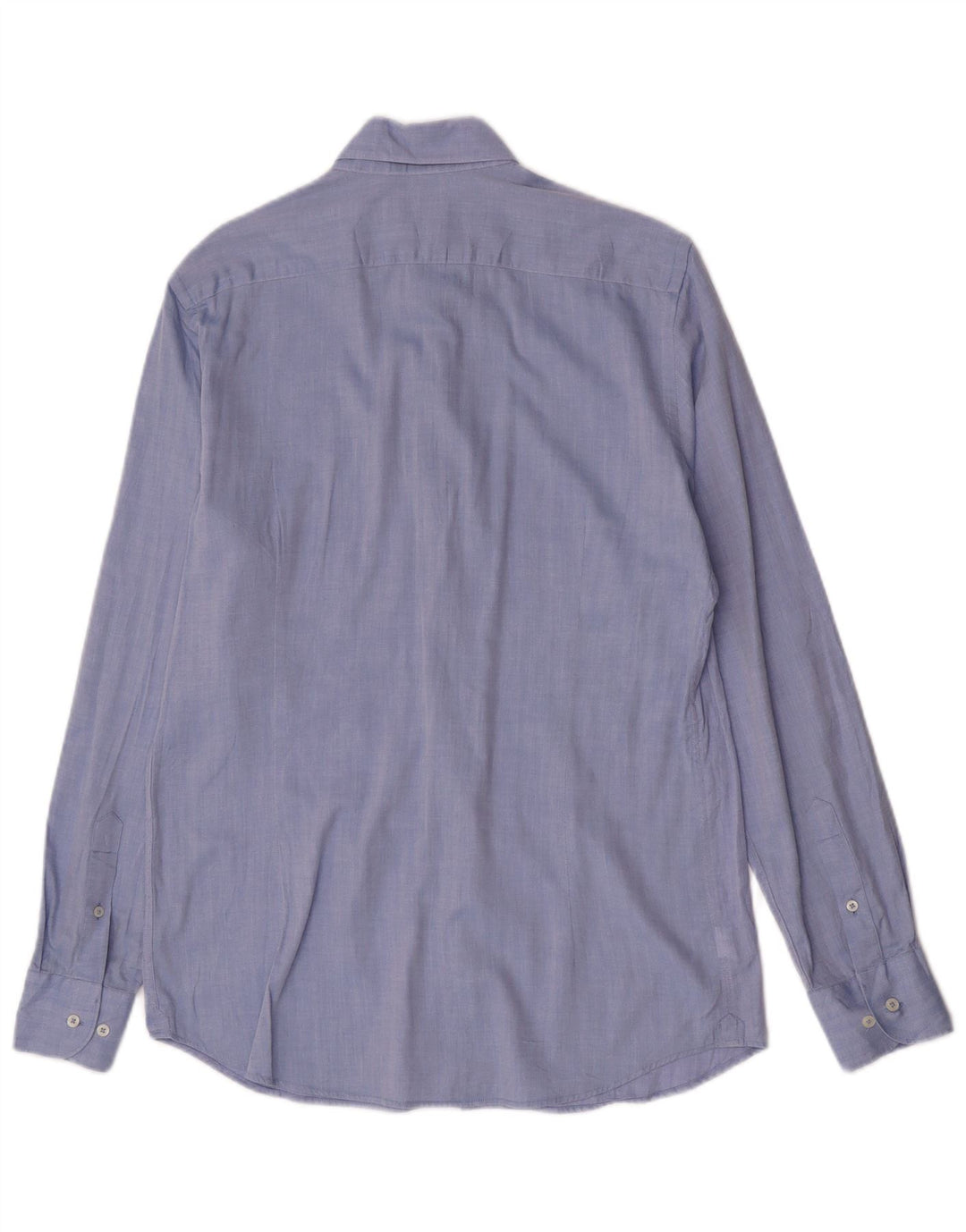 Мужская рубашка Massimo Dutti EU 40 15 1/2 средний синий хлопок