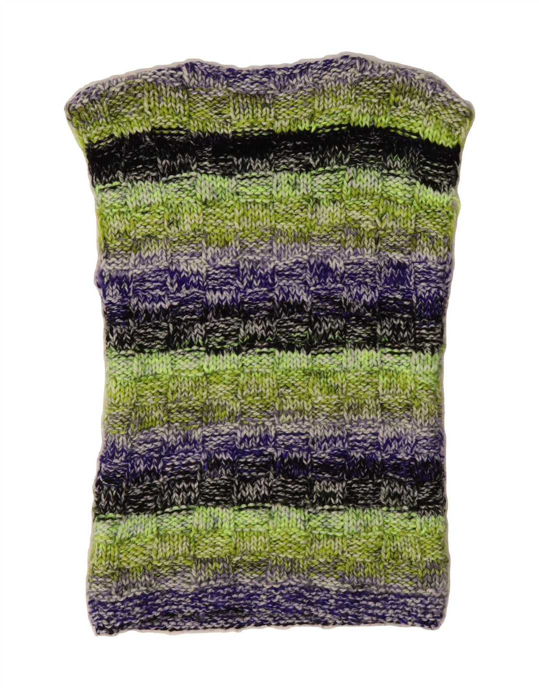 VINTAGE Womens Vest Tank Top UK 12 Medium Multicoloured Striped Vintage Vintage and Second-Hand Vintage from Messina Hembry 