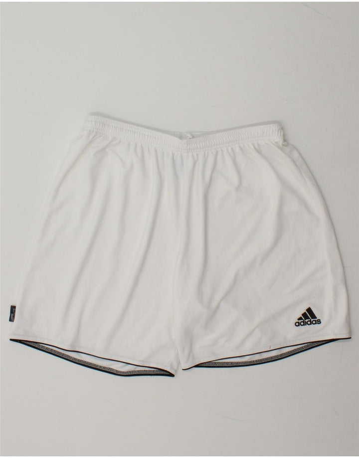 ADIDAS Mens Climalite Sport Shorts 2XL  White Polyester Vintage Adidas and Second-Hand Adidas from Messina Hembry 