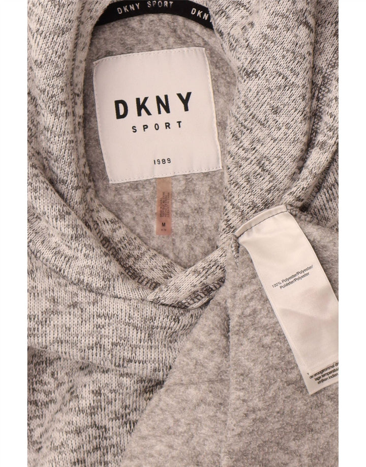 Мужской джемпер с капюшоном Dkny, средний серый полиэстер с крапинками