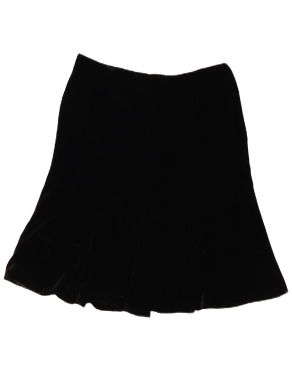 LUISA SPAGNOLI Женская велюровая юбка-труба IT 44 Medium W30 Черная вискоза