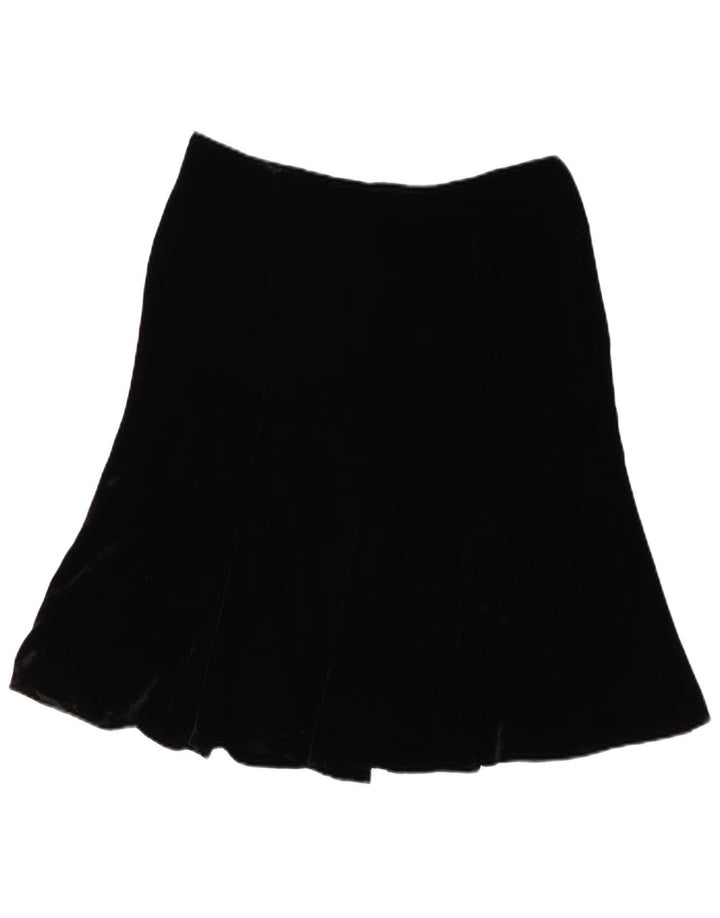 LUISA SPAGNOLI Женская велюровая юбка-труба IT 44 Medium W30 Черная вискоза