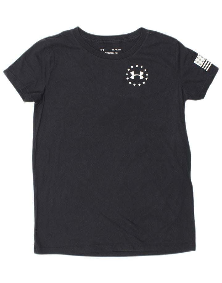 Женская футболка с рисунком UNDER ARMOR UK 6 XS, черная полоска
