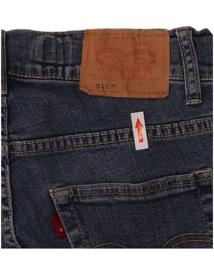 Джинсы Levi's 511 Slim для мальчиков 11–12 лет W24 L22, синий хлопок