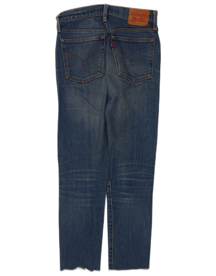 Женские узкие джинсы Levi's, маленькие W25 L26, синие, хлопок