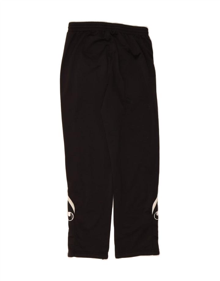 UHLSPORT Mens Graphic Tracksuit Trousers UK 38/40 Medium  Black Polyester Vintage Uhlsport and Second-Hand Uhlsport from Messina Hembry 