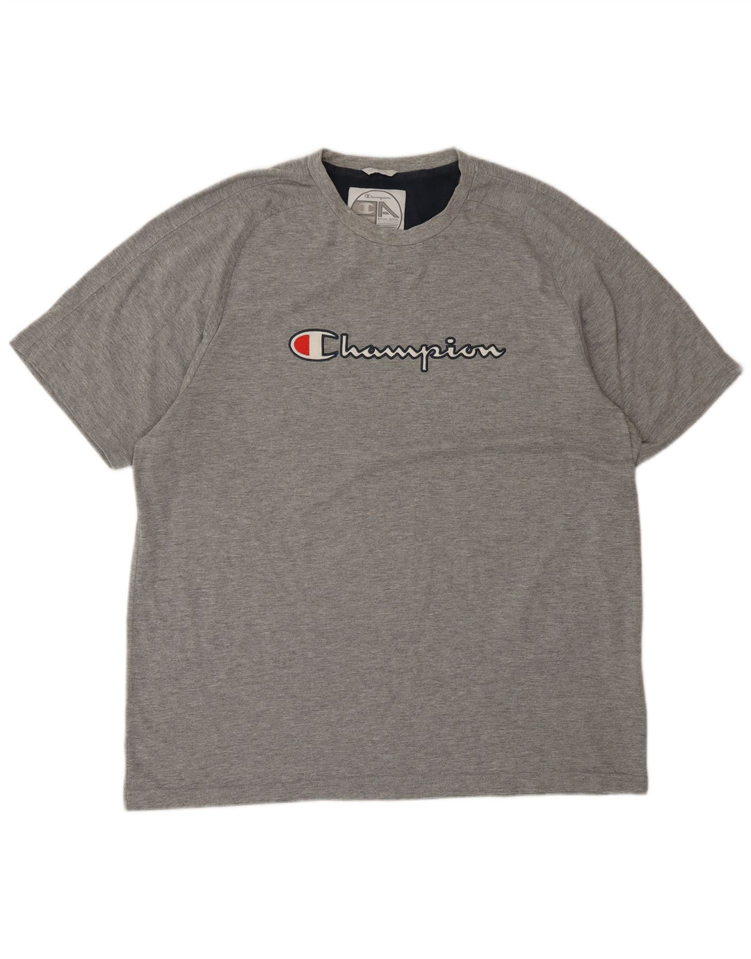 Мужская футболка с рисунком Champion 2XL, серая, хлопок