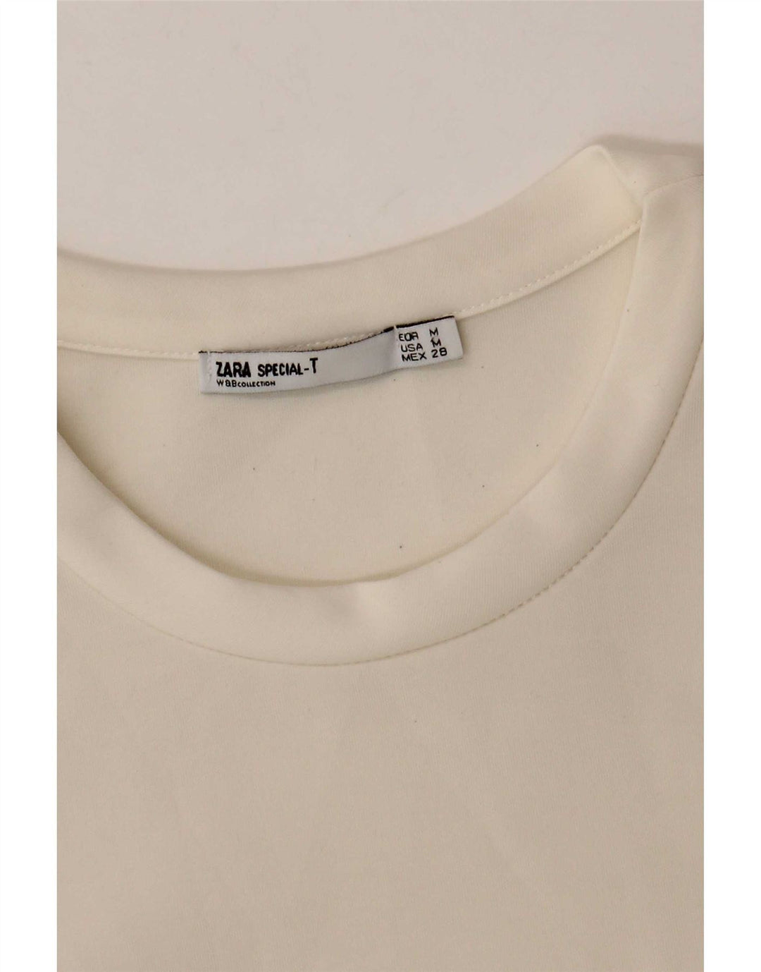 Женское платье-свитшот Zara UK 12, средний белый цвет
