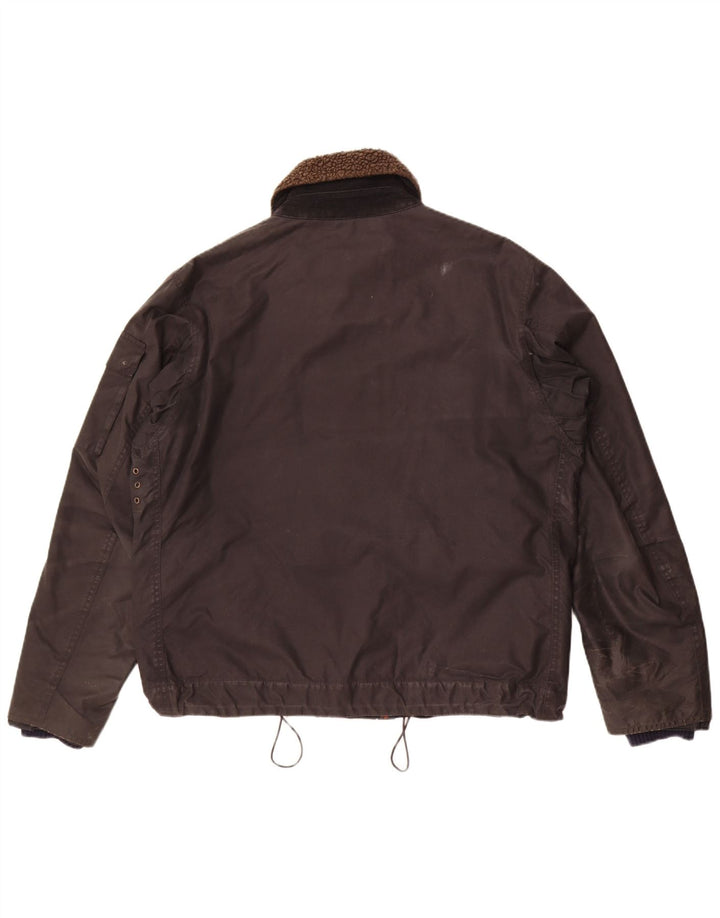 Мужская куртка Barbour из вощеного хлопка UK 42 XL, черный хлопок