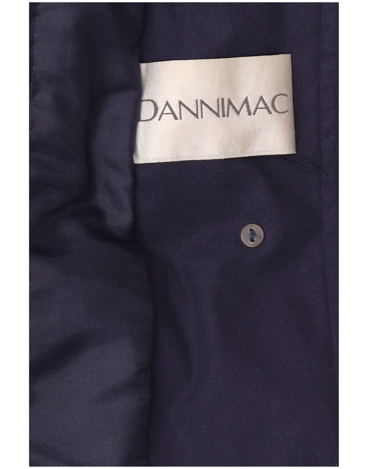 Женское пальто Dannimac UK 18 XL, темно-синее, классическое полиэстер