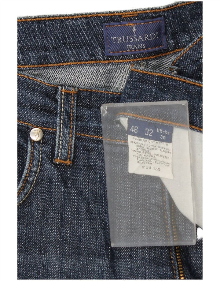 TRUSSARDI Женские прямые джинсы W30 L31 синие, хлопок