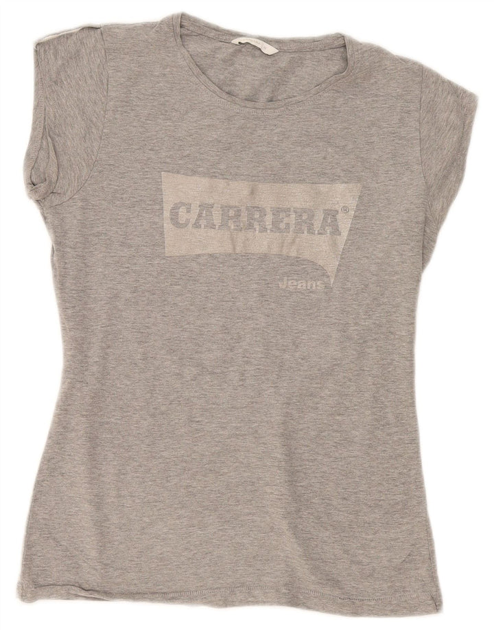 Женская футболка с рисунком Carrera Top UK 12 Medium Grey