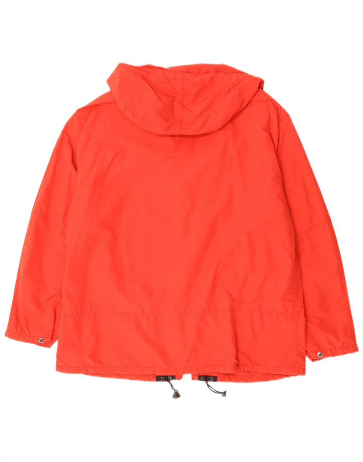 Мужская ветровка с капюшоном JET SET UK 42 XL, красная с цветными блоками