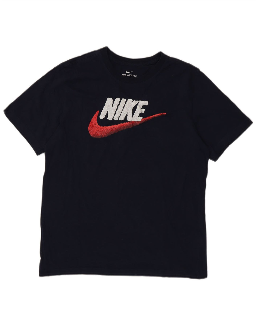 Мужская футболка с рисунком Nike, большой темно-синий хлопок