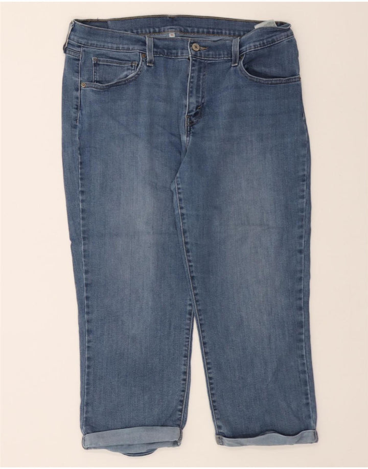LEVI'S Womens Capri Jeans W32 L21 Blue Cotton Vintage Levi's and Second-Hand Levi's from Messina Hembry 