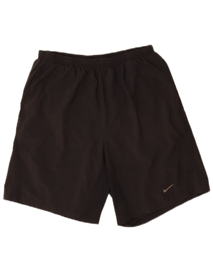 Мужские спортивные шорты Nike Dri Fit, средний черный полиэстер