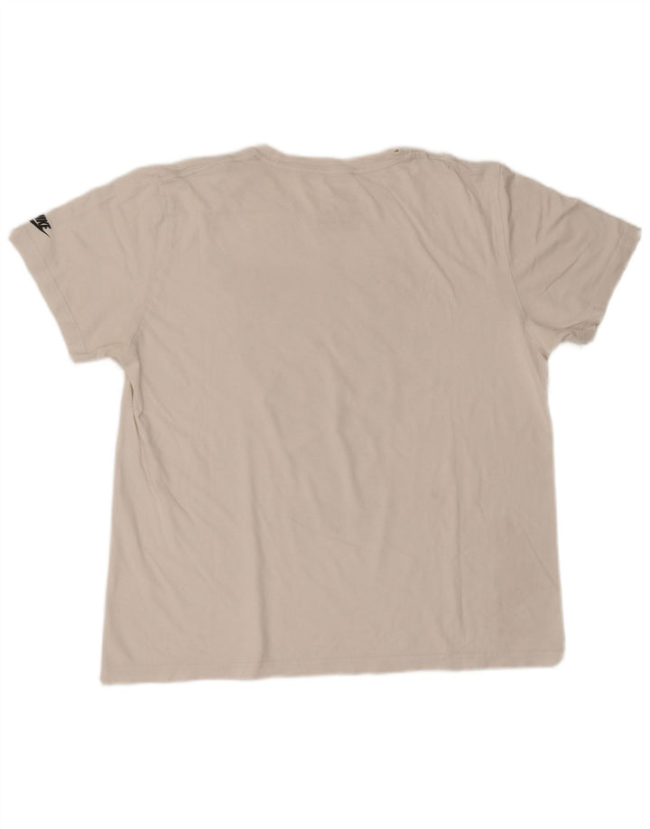 Мужская футболка с графическим рисунком Nike Slim Fit 2XL, белая