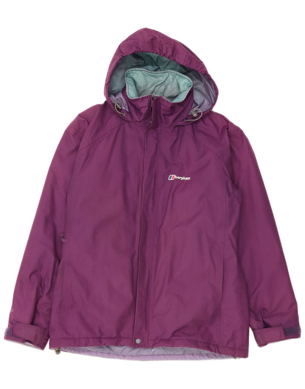 Berghaus Женская ветровка с капюшоном UK 12 Средний Фиолетовый Нейлон