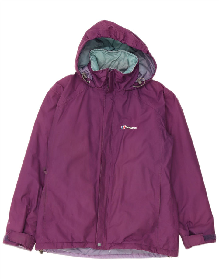 Berghaus Женская ветровка с капюшоном UK 12 Средний Фиолетовый Нейлон