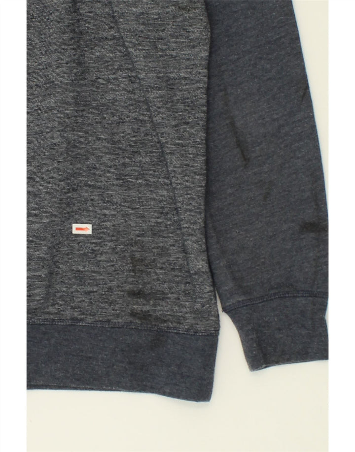 JACK & JONES Mens Hoodie Jumper Large Navy Blue Polyester Vintage Jack & Jones and Second-Hand Jack & Jones from Messina Hembry 