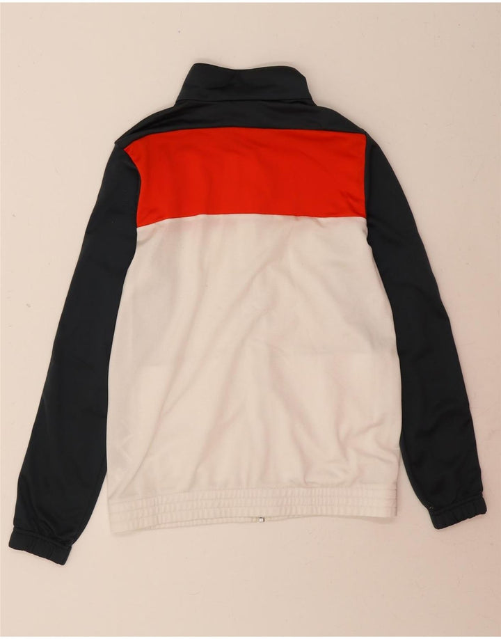 ADIDAS Boys Tracksuit Top Jacket 13-14 Years White Colourblock Polyester Vintage Adidas and Second-Hand Adidas from Messina Hembry 