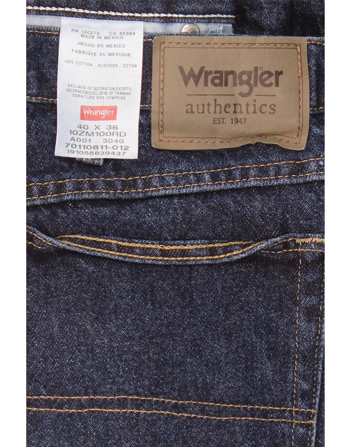 Мужские прямые джинсы Wrangler W40 L36 темно-синие, хлопок
