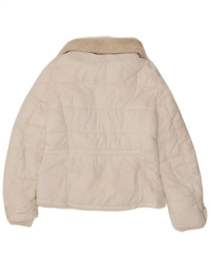 Женская стеганая куртка Zara UK 6 XS, белый полиамид