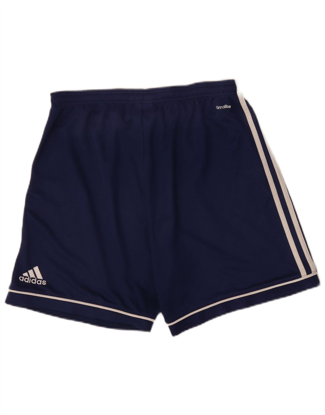Мужские спортивные шорты Adidas Climalite среднего размера, темно-синие, полиэстер