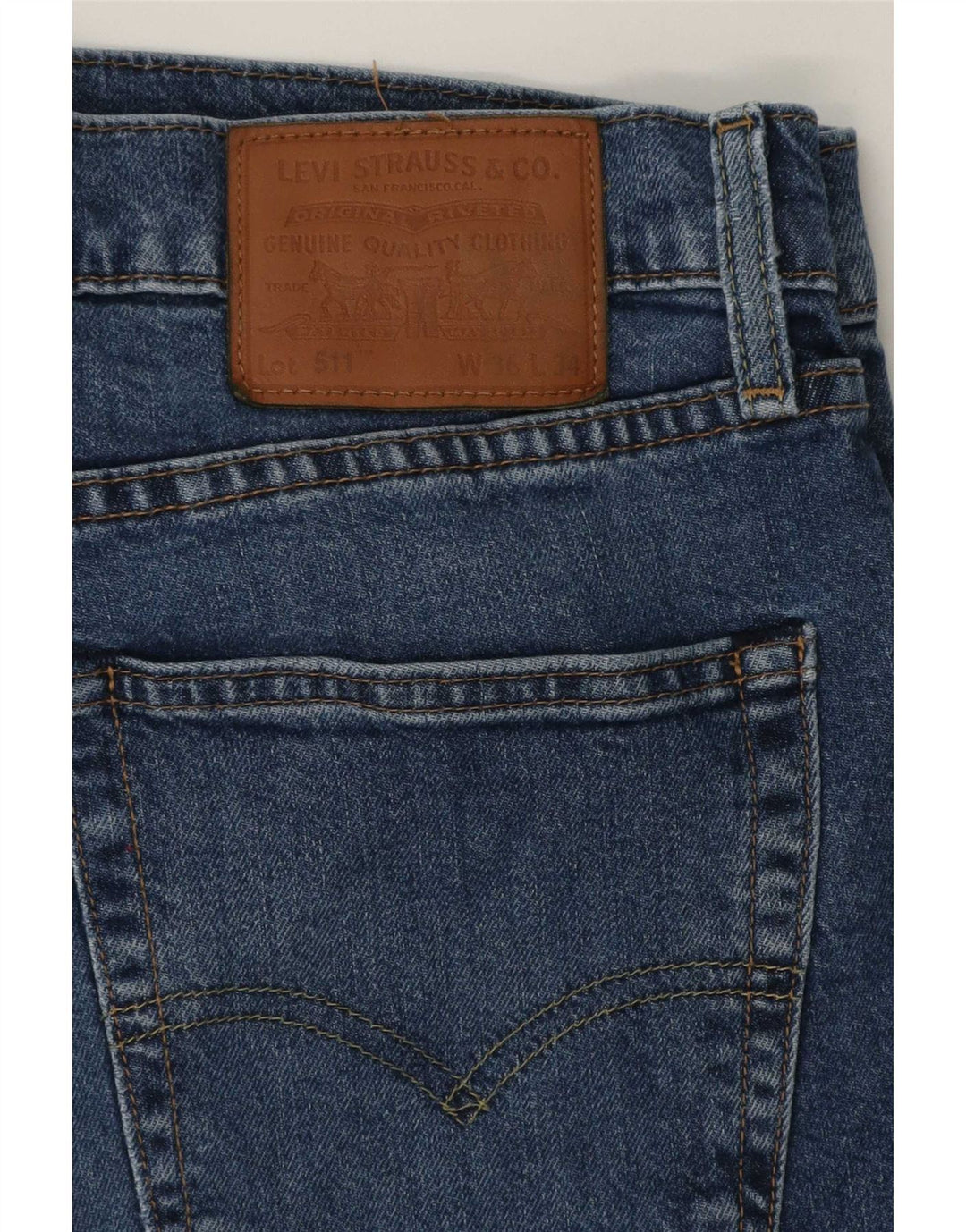 Мужские джинсы Levi's Slim 511 W36 L34 синие, хлопок