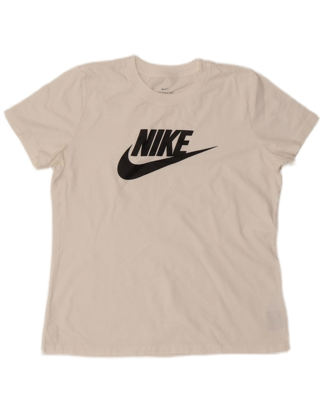 Женская футболка с рисунком Nike Top UK 14, средний белый хлопок, белый цвет